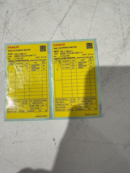 FANUC A06B-1232-B412 SPINDLE NEW WITH BOX