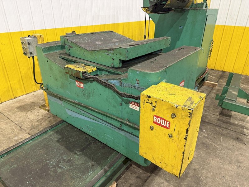 10,000 LBS X 24" X .105" ROWE ENTRY SERVO FEED LINE, COIL CAR, REEL, STRAIGHTENER, INDRAMAT SERVO FEED: YOBRO #24518
