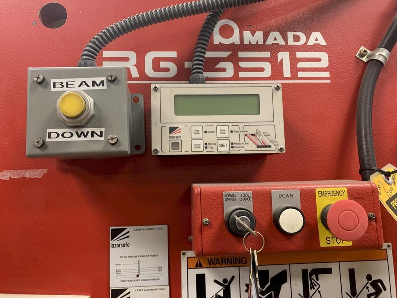 AMADA Model RG-3512 LD Upacting Hydraulic Press Brake, New 2006.