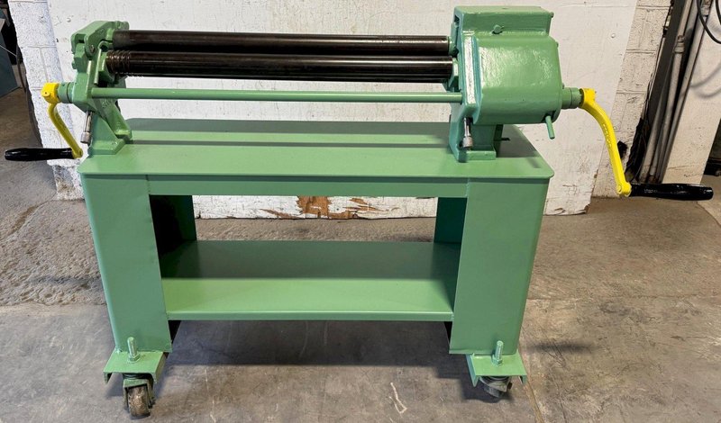 36" x 16-18 Ga. Pexto Roll 390-E, 2-1/2" Dia. Rolls, Floor Stand