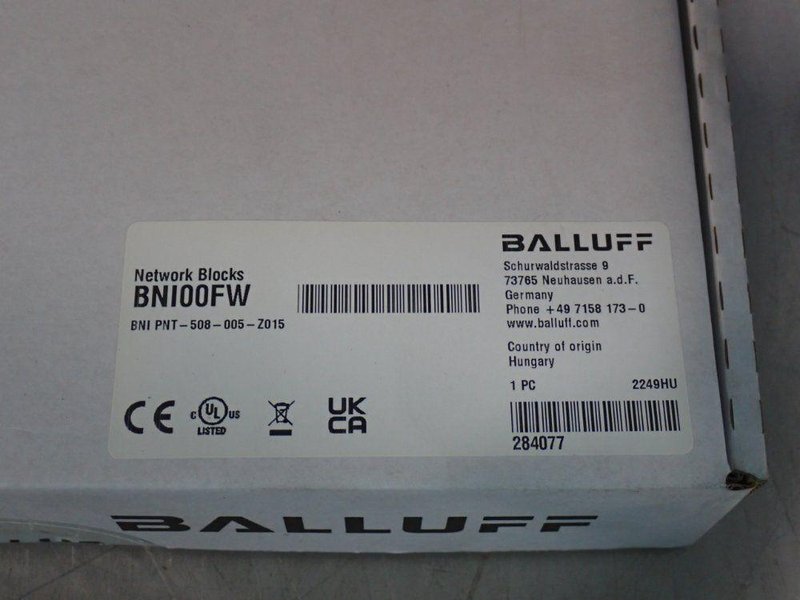 BALLUFF NETWORK BLOCKS  -  BNI00FW