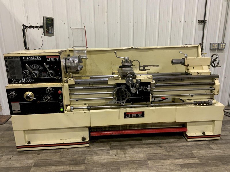 14" X 60" JET MODEL #GH-1460ZX GAP BED ENGINE LATHE: STOCK #80747