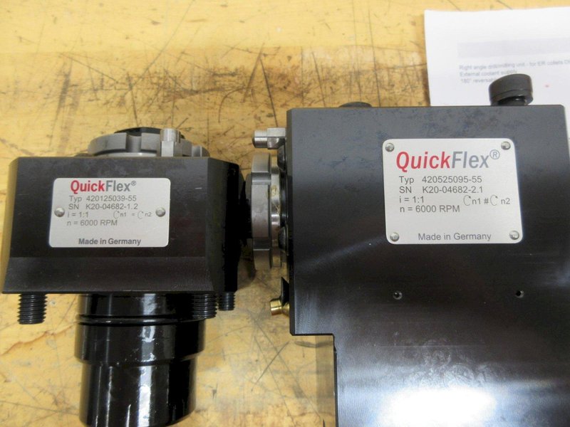 WTO QuickFlex Live Tool Holders for Eurotech Biglia T3, (1ea) Radial and Axial ER25 Collet Type, ***NEW IN BOXES**- Auction Item