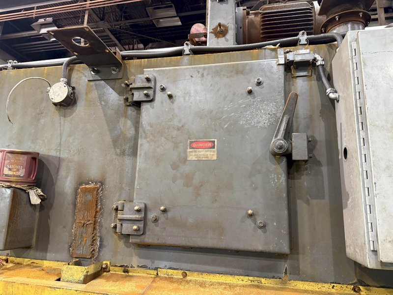 72" WIDE x 16" HIGH PANGBORN MODEL #ES1821-125 TOP &amp; BOTTOM PLATE SHOT BLAST MACHINE, WITH DUST COLLECTOR: YOBRO #25181