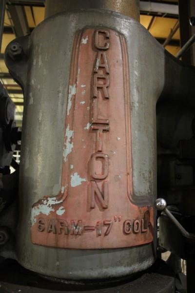 6&#039; X 17&#039; CARLTON TRACK STYLE RADIAL DRILL: STOCK 63528