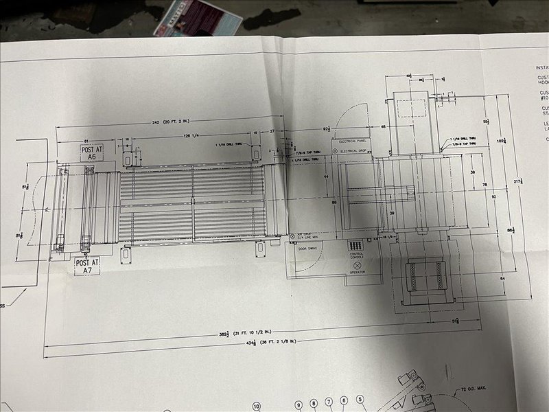 Dallas Industries Coil Feed Line 20,000 Lbs. x 72" Wide