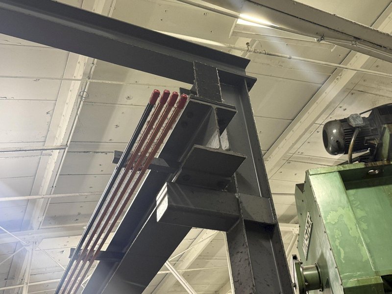 (2) 3 TON x 12' WIDE x 60' LONG CRANE WORKS / HARRINGTON FREE STANDING BRIDGE CRANE SYSTEM: YOBRO #24680