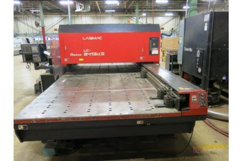 2000 Watt Amada Lasmac LC2415A3 CO2 Laser, 2000 – 4′ x 10′ , Fanuc AF2000C Laser