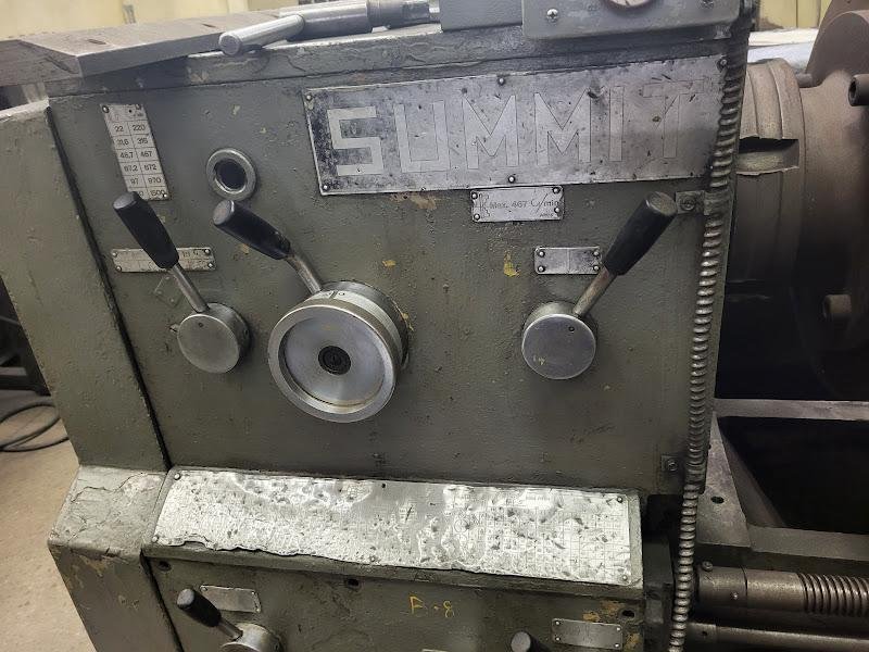 19&quot; x 47&quot; Summit Engine Lathe, S/N 3220827.