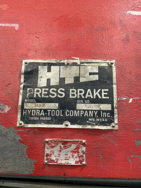 HYDRA TOOL COMPANY PRESS BRAKE  -  150 G