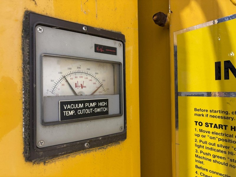 30 HP HI-VAC MODEL #230 INDUSTRIAL HIVAC VACUUM SYSTEM: STOCK #23093