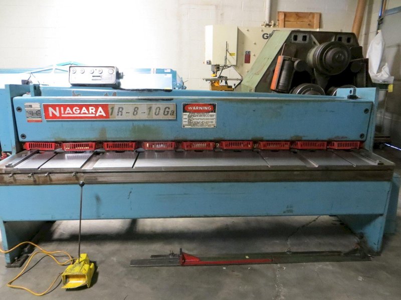 10 Ga x 8 ft Niagara Mechanical Power Shear Model 1R-8