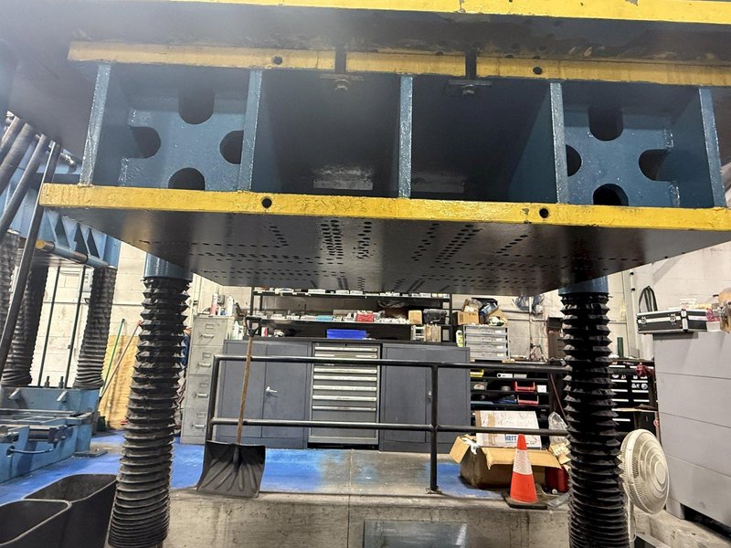 100 TON DAKE MOEL #18-255 4-POST HYDRAULIC SPOTTING TRYOUT PRESS: YOBRO #24169