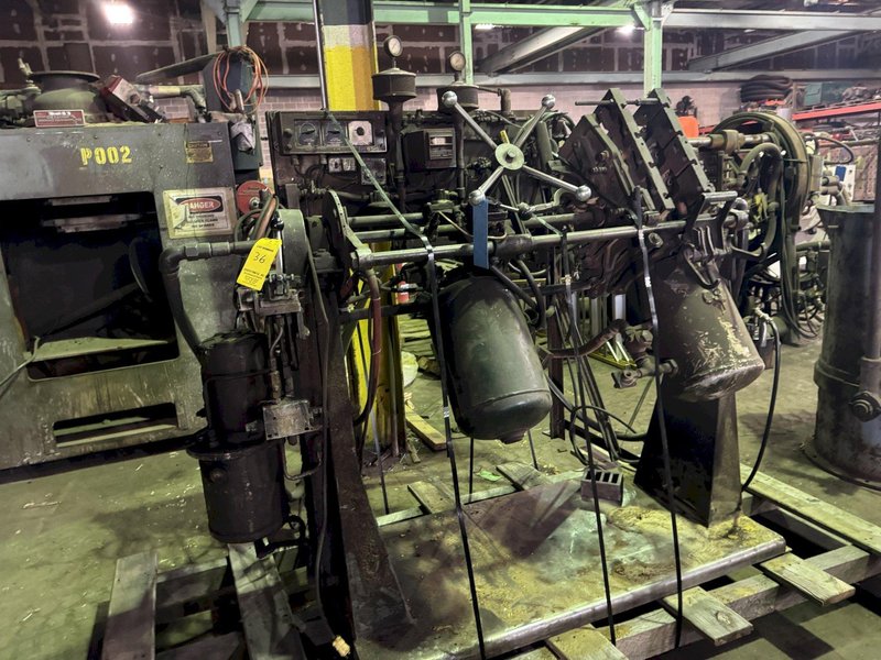 Dependable model 200sa shell core machine with gas panel and power rollover