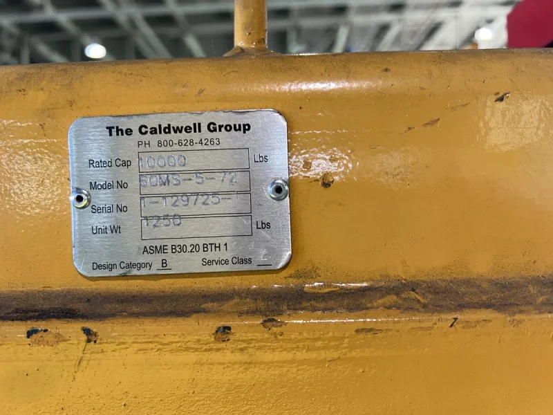 5 TON Caldwell Sheet Lifter stock# 4355