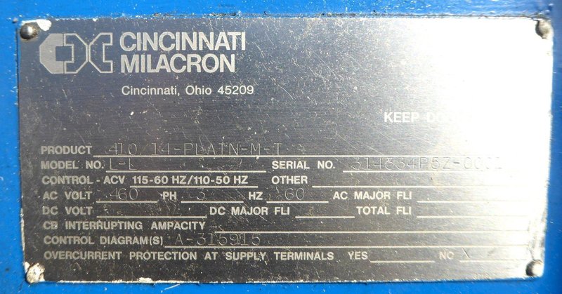 Cincinnati Independent Overhead Spindle