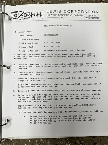 24&quot; X 25&quot; LEWIS MODEL #WR-2524 ULTRASONIC WASH &amp; RINSE WASHER STATION: STOCK #20844