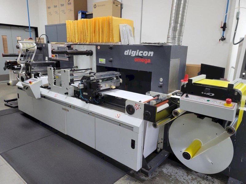 Omega Digicon S Semi-Rotary Finishing System – Flexo, Die Cut, Overlaminate, Rewind – 330mm Web