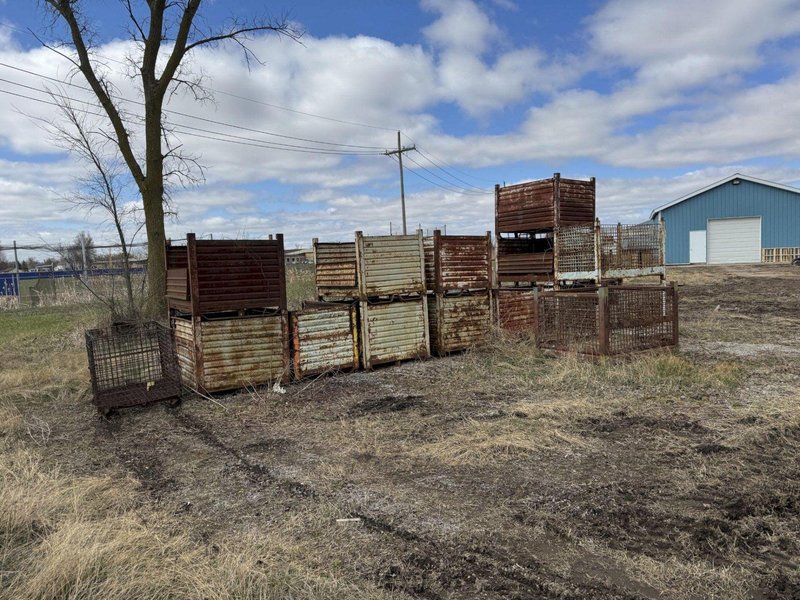(11) 40&quot; x 53&quot; x 29&quot; STEEL BINS: STOCK #23220