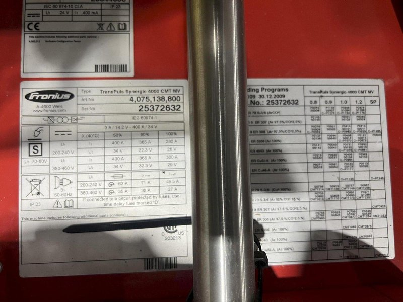 82&quot; X 212&quot; X 5,500 LBS AMET / FRONIUIS MODEL #GMAW CIRCUMFERENTIAL WELDING LATHE: STOCK #18537