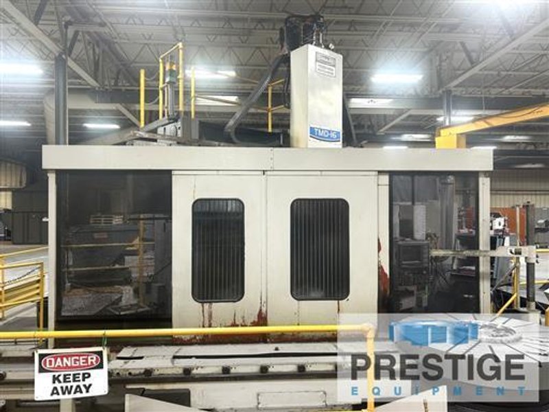 TOSHIBA TMD-16N 63&quot; CNC Vertical Boring Mill With Live Spindle, Pallet Shuttle