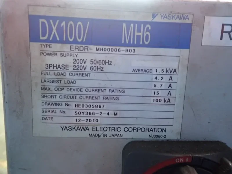 Yaskawa Motoman  Robot  - Mh6