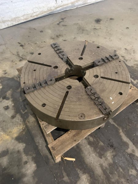 30&quot; 4-JAW LATHE CHUCK. STOCK # 0999224.