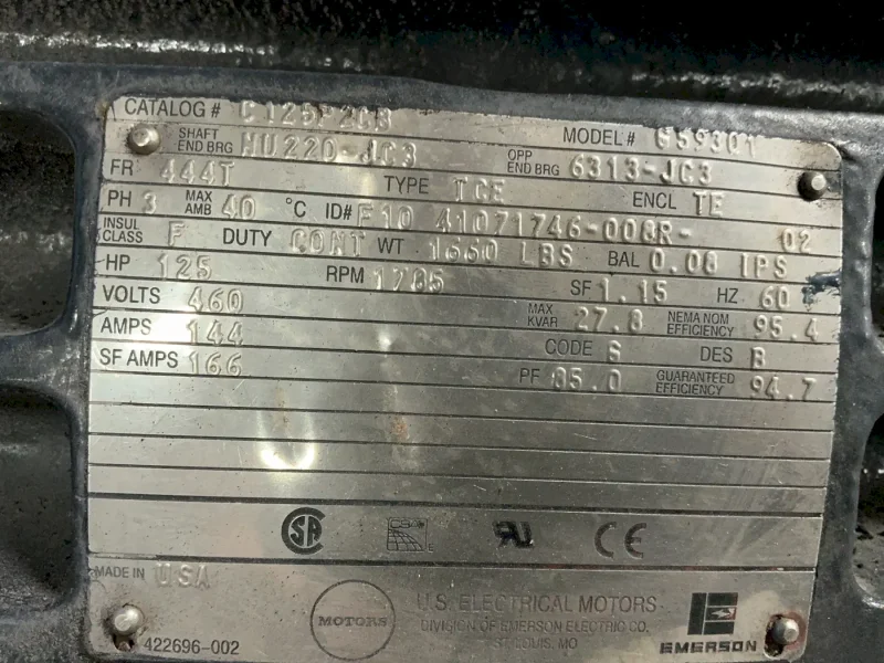 EMERSON 126 HP MOTOR   -  659301