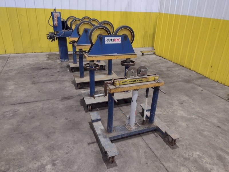 6,000 LB PANDJIRIS MODEL PIPER 3 TANK TURNING ROLLS, DRIVE &amp; IDLERS, 110V : YOBRO 24750