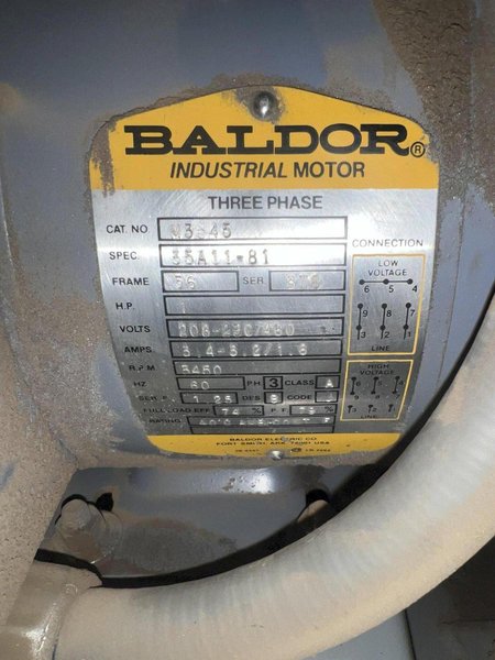 1 HP TORIT MODEL #9643 CABINET DUST COLLECTOR: STOCK 20200