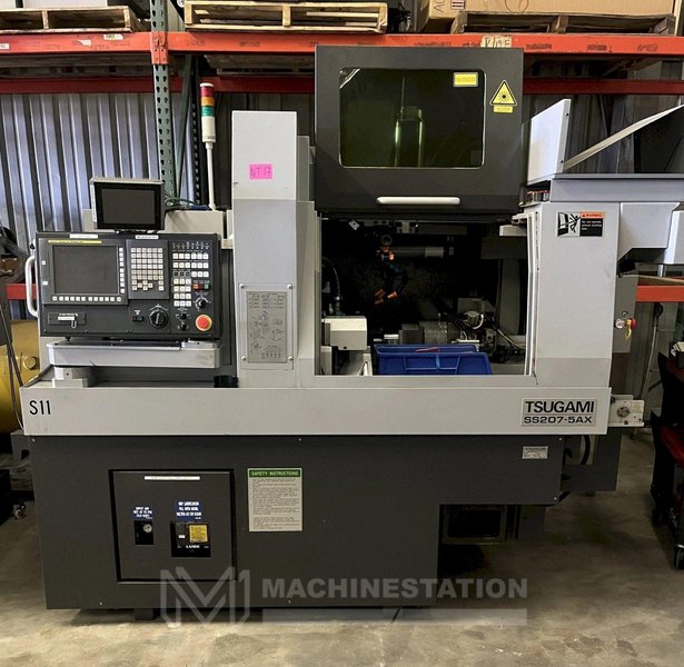 Tsugami SS207-5AX CNC Swiss Type Automatic Lathe – 2017 (w/ Laser)