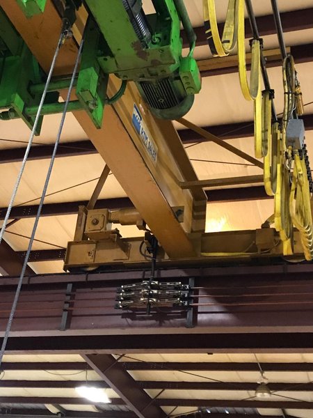 10 TON X 45' WIDE X 147' LONG RMT SINGLE GIRDER OVERHEAD CRANE SYSTEM
