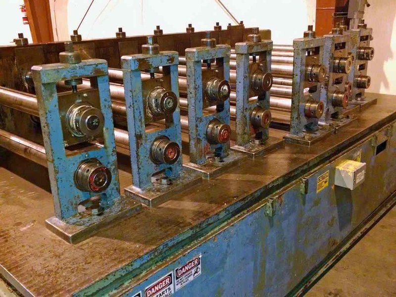8 Stand 40.00&quot; x 3.25&quot; Michigan Roll Form Rollformer