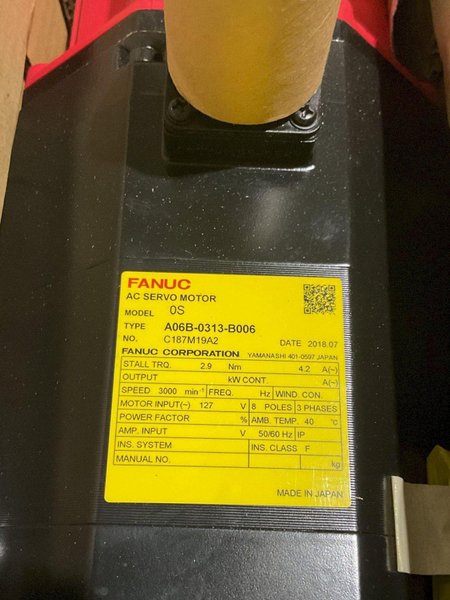 FANUC SERVO MOTOR A06B-0313-B006 NEW IN OPEN BOX