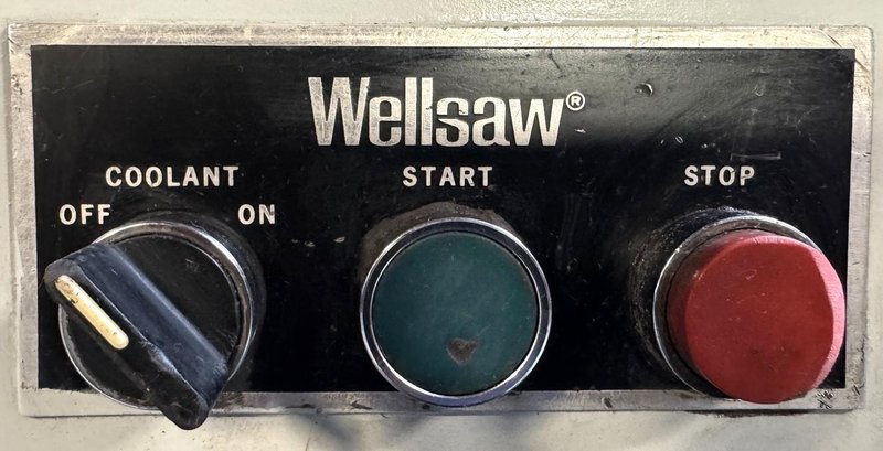 10" x 16" Wellsaw Horizontal Band Saw 1016, 50-275 FPM, 1" Blade, Coolant, Reconditioned
