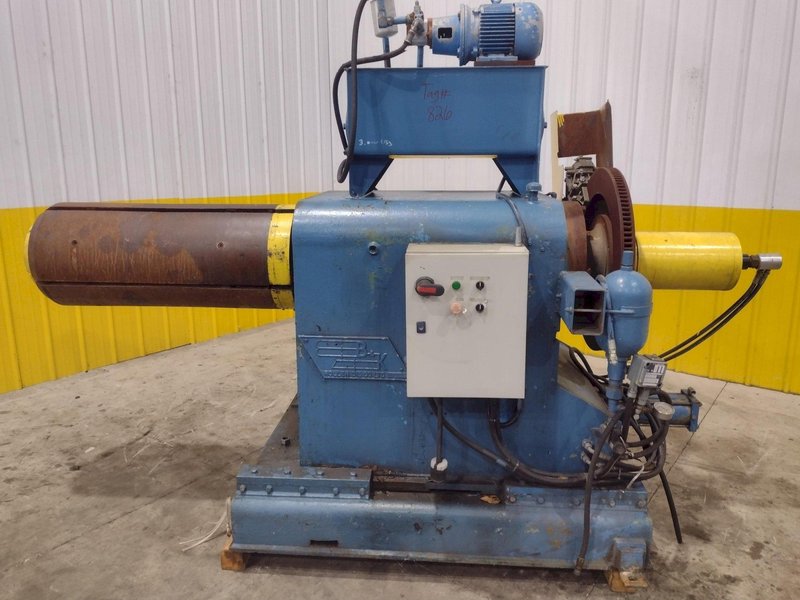 10,000 LB X 42” B&amp;K MOTORIZED UNCOILER COIL REEL : STOCK #22955