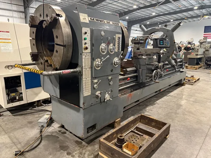 GEMINIS Republic Lagun GE-1000 39”/48” x 120”cc Hollow Spindle Lathe 20”...