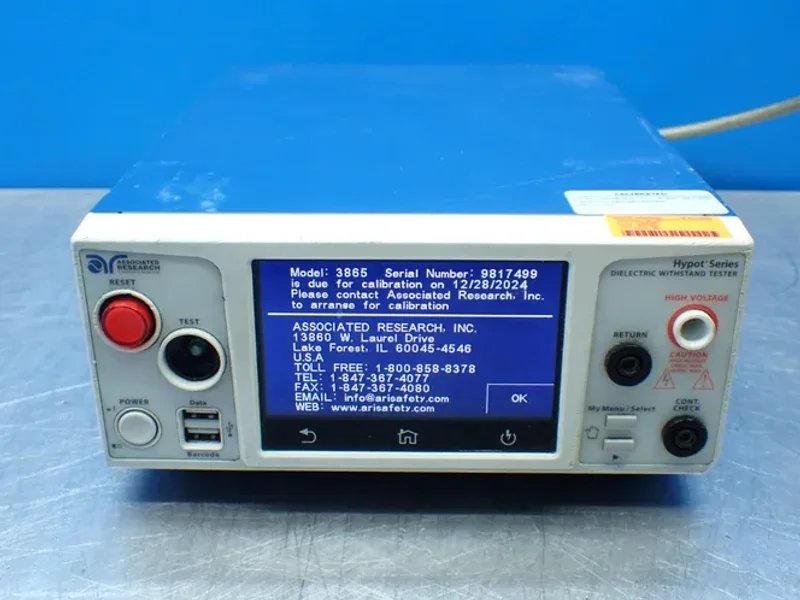 ASSOCIATED RESEARCH HYPOT SERIES DIELECTRIC WITHSTAND TESTER.   -  3865