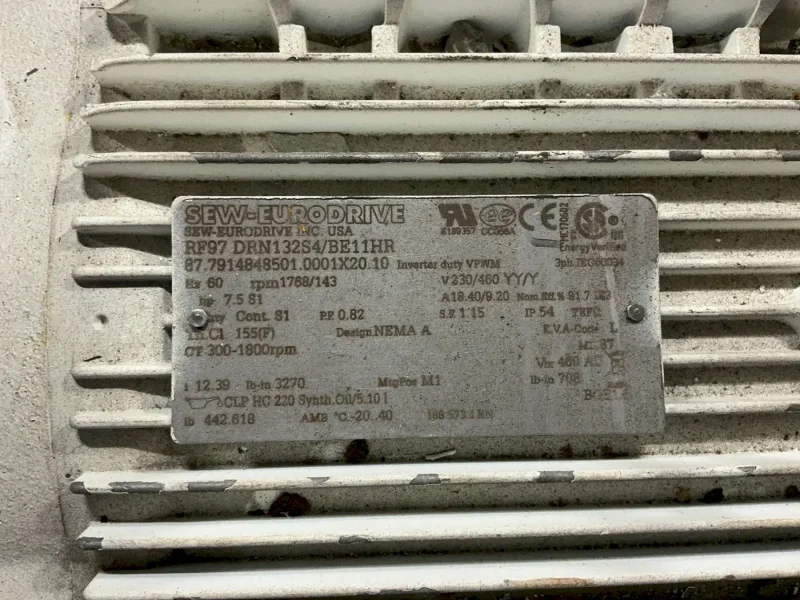 SEW-EURODRIVE 7.5 HP GEAR DRIVE