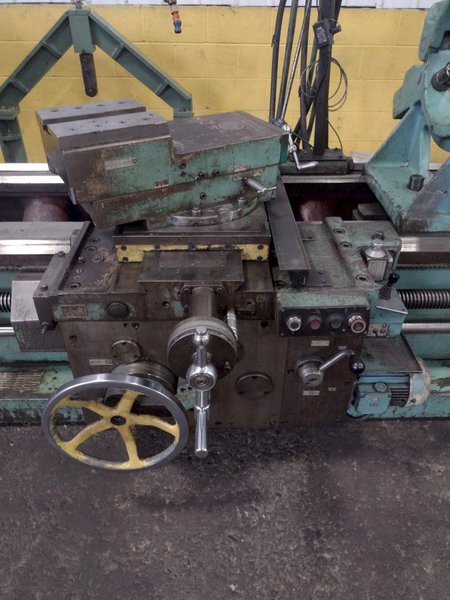 42" X 120" RYAZAN MODEL #1N65 HEAVY DUTY ENGINE LATHE 4.5" HOLE: STOCK #16472