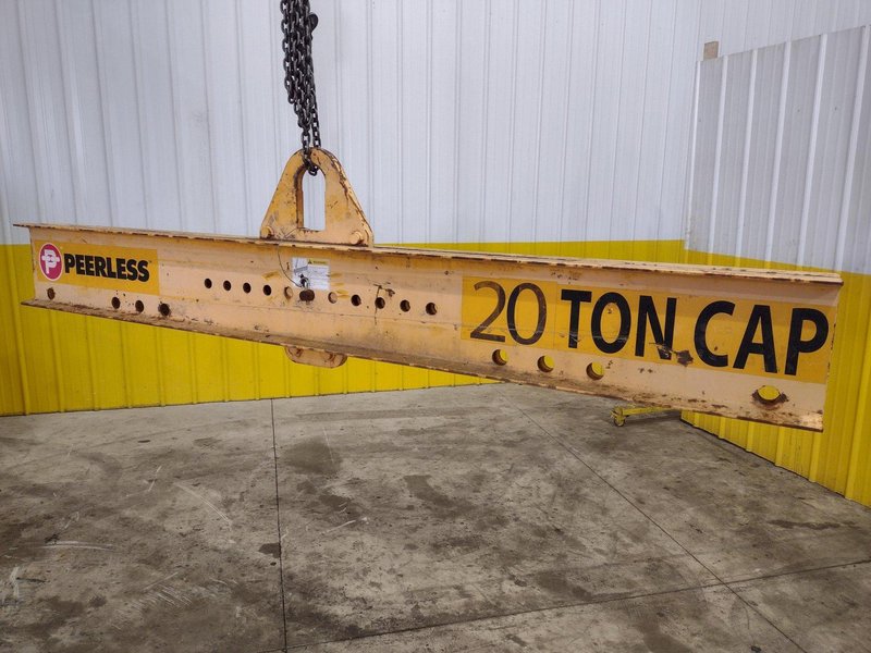 40,000 LBS (20 TON) X 10' PEERLESS CRANE SPREADER BAR LIFTING BEAM: STOCK #22643