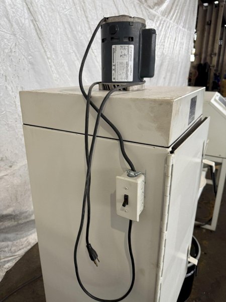 CYCLONE SAND BLAST CABINET W/ DUST COLLECTOR. STOCK # 0236325.