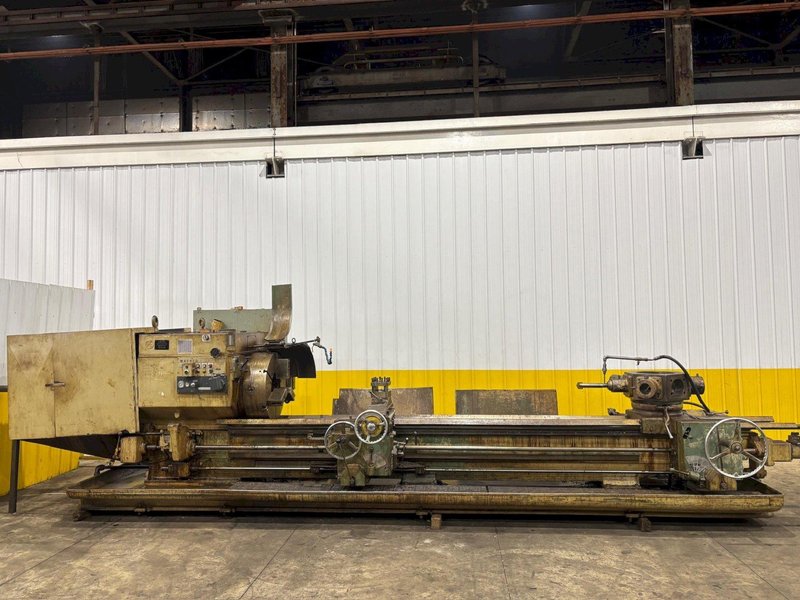 #4A WARNER &amp; SWASEY MODEL #M-3580 SQUARE HEAD 12.5&quot;
 HOLLOW SPINDLE X 144&quot; EXTENDED BED TURRET LATHE: YOBRO #24423