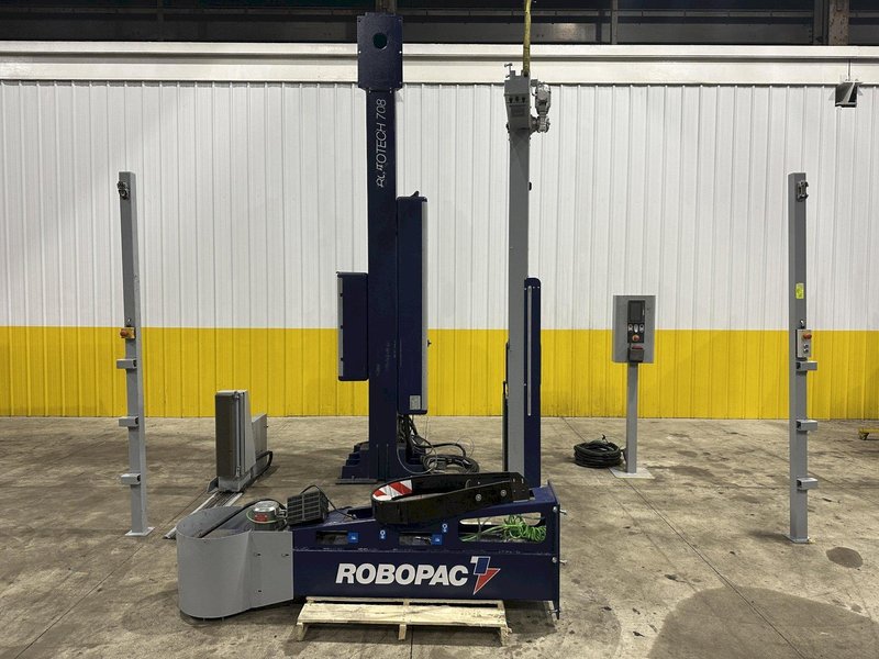 2016 ROBOPAC MODEL ROTOTECH-CS-708  FLOOR MOUNTED SEMI-AUTOMATIC STRETCH WRAPPER : STOCK #22319