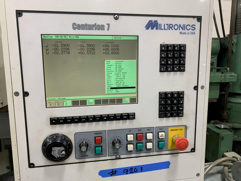 Milltronics Model RW20 CNC Vertical Machining Center, SN 9201, New 06.