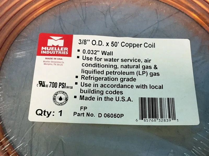 COPPER COIL TUBING