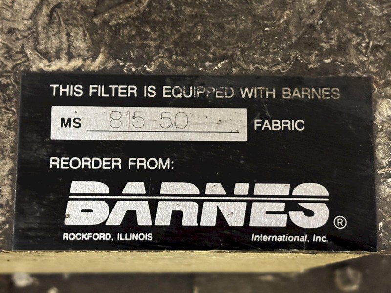 40 GPM BARNES MODEL RMP-25 COMBINATION MAGNETIC SEPERATOR &amp; FABRIC COOLANT FILTERING SYSTEM: STOCK #22303