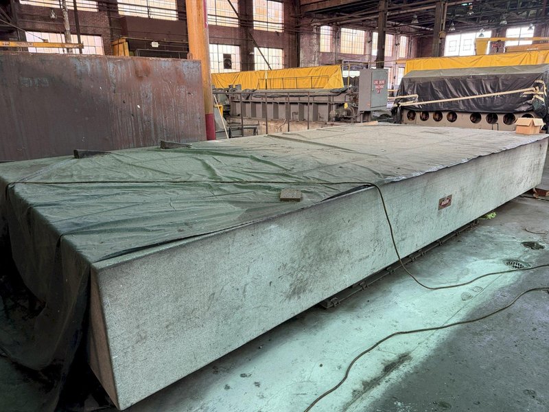 120" X 240" X 24" RAHN INSPECTION GRANITE SURFACE PLATE. STOCK # 0874626