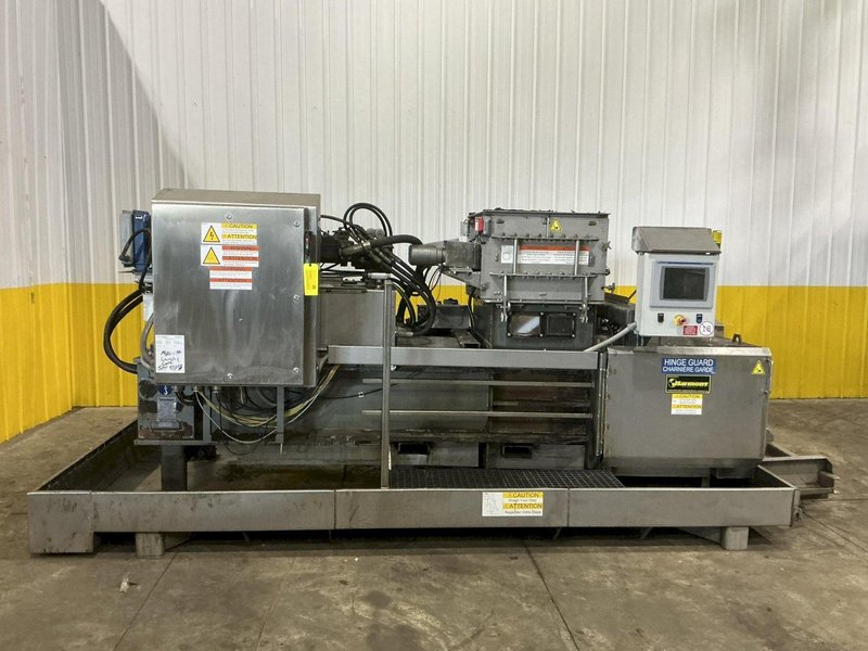 30" X 30" HARMONY ENTERPRISES MODEL #PERFSSHB24 STAINLESS STEEL EXTRACT PLUS HORIZONTAL BALER &amp; PERFERATOR, FOR ALUMINUM CAN &amp; BOTTLES LIQUID EXTRACTION: YOBRO #25023