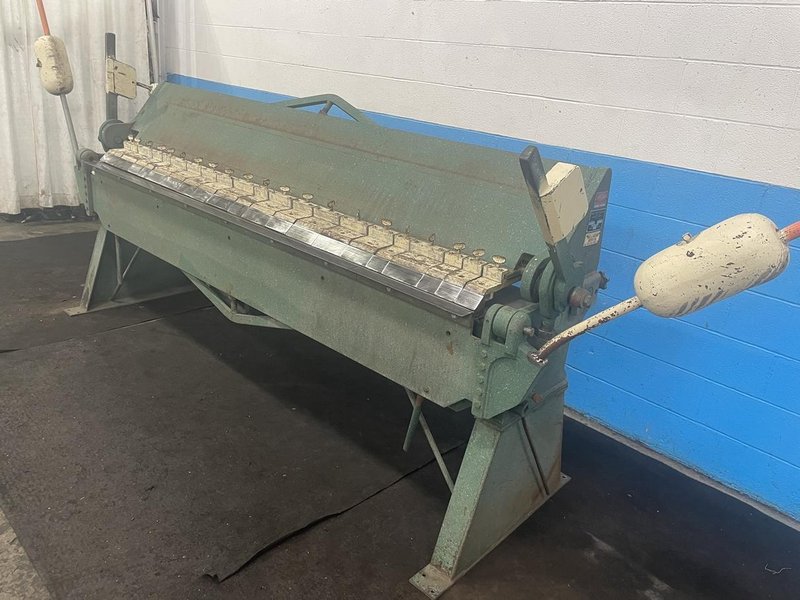 8&#039; X 16 GAUGE DREIS &amp; KRUMP BOX &amp; PAN FINGER BRAKE: STOCK #76837